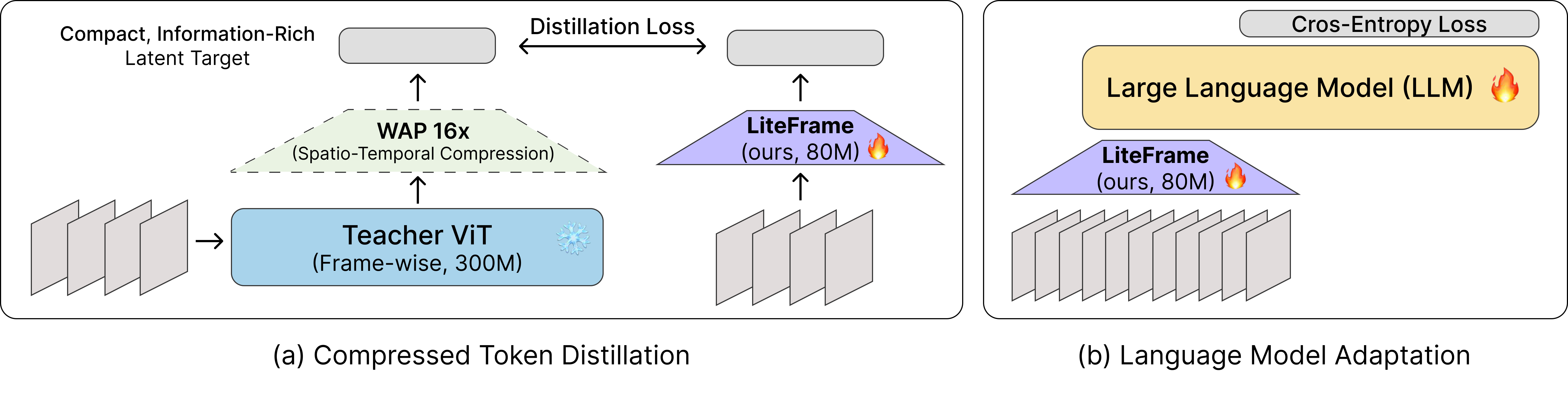 Compressed Token Distillation overview